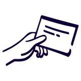 Single-use symbol indicating Lorals' FDA-cleared latex underwear as a hygienic, disposable, hands-free alternative to traditional dental dams and oral dams.